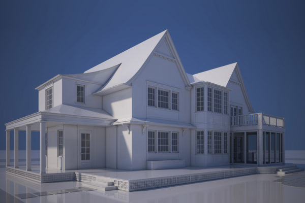 Process for the Build in Quogue - Southwest View